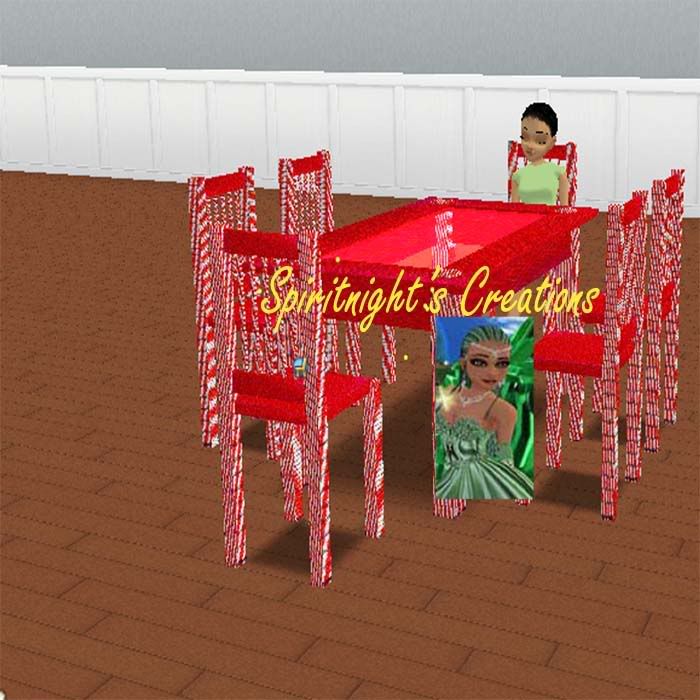 Candy Cane Red Table
