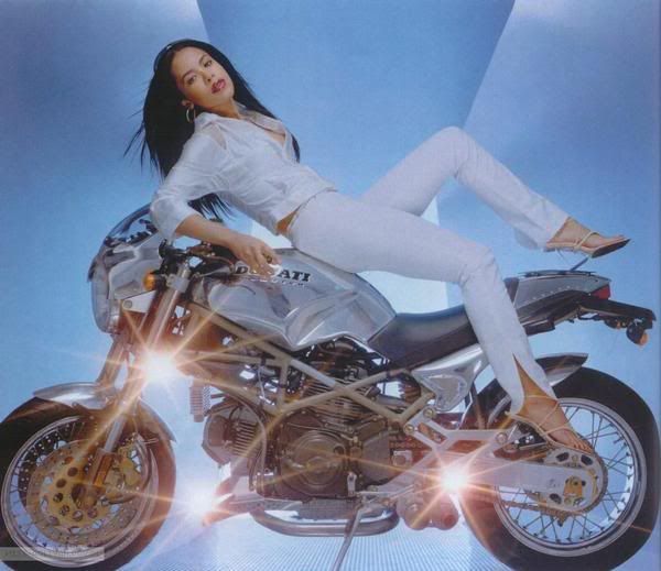 aaliyah on motorcycle