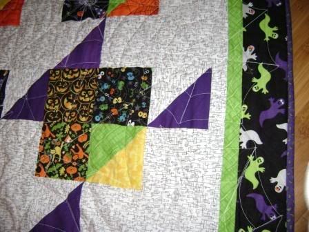 Halloween Quilt Detail Quilt Detail