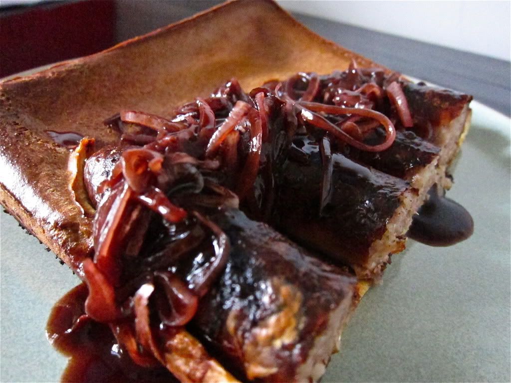 Toad in the hole with red onion gravy Food is my happy place