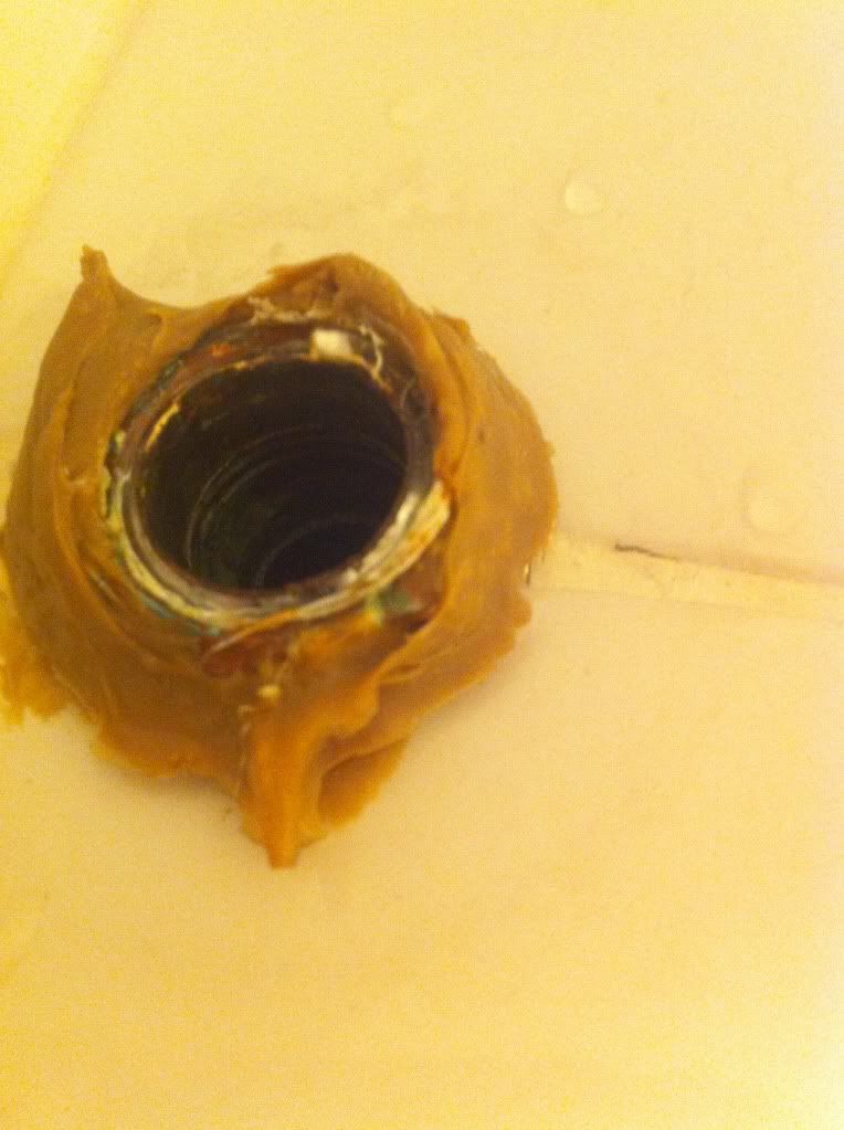 Shower head tube, snapped off of pipe in wall and no I did not go all hulk on it. r/DIY