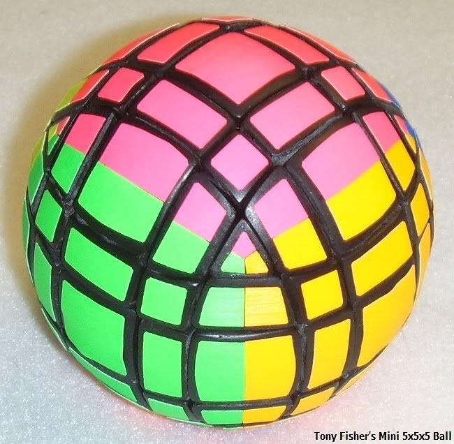 Tony Fisher's Mini 5x5x5 Ball ( Rubik's Cube type puzzle )