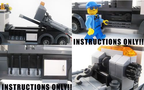 Lego Custom City Tow Truck INSTRUCTIONS ONLY eBay