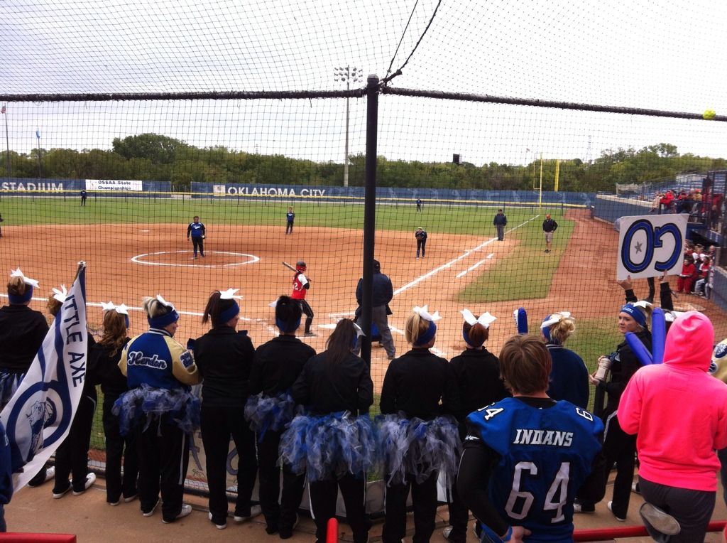 Cheering the Lady Indians