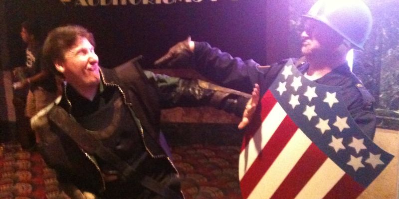 Loki and Captain America