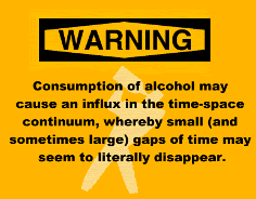 warning to drunk