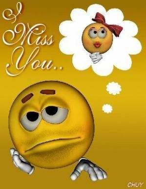 cartoon yellow i miss you