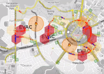Safer Evacuations map