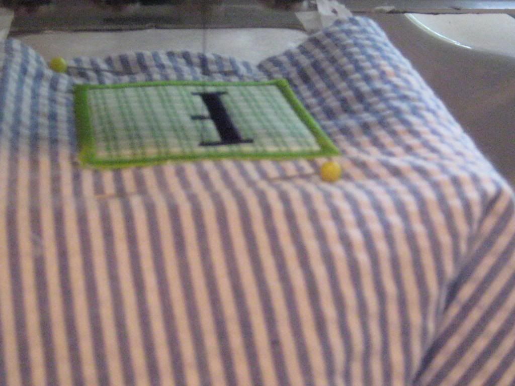 Initial stitching Initial stitching