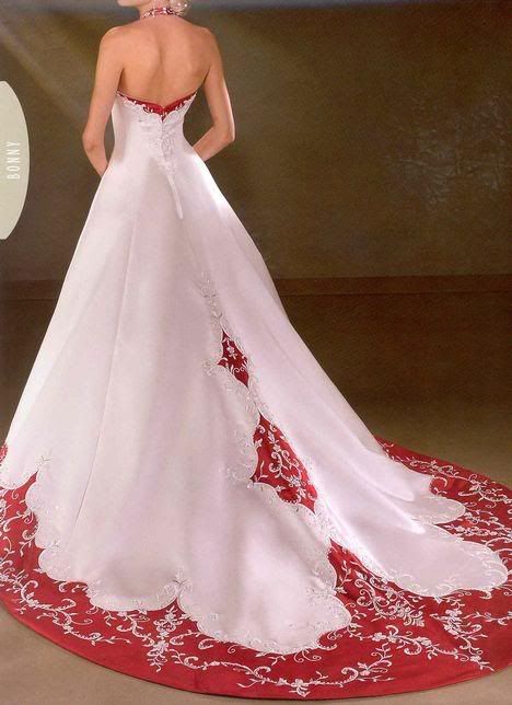 Red elegant wedding dress back Pictures, Images and Photos