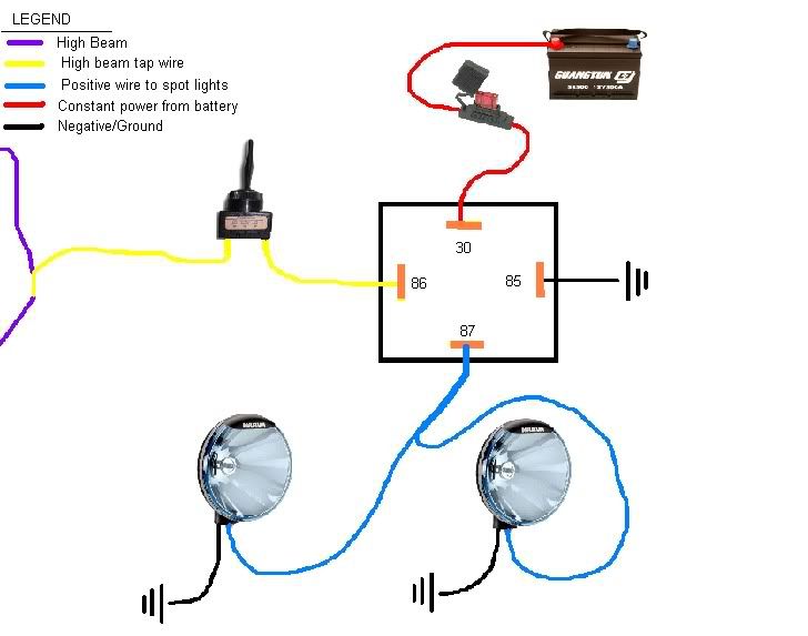 Negative Relay Wiring Diagram V Electronic Indicator Flasher