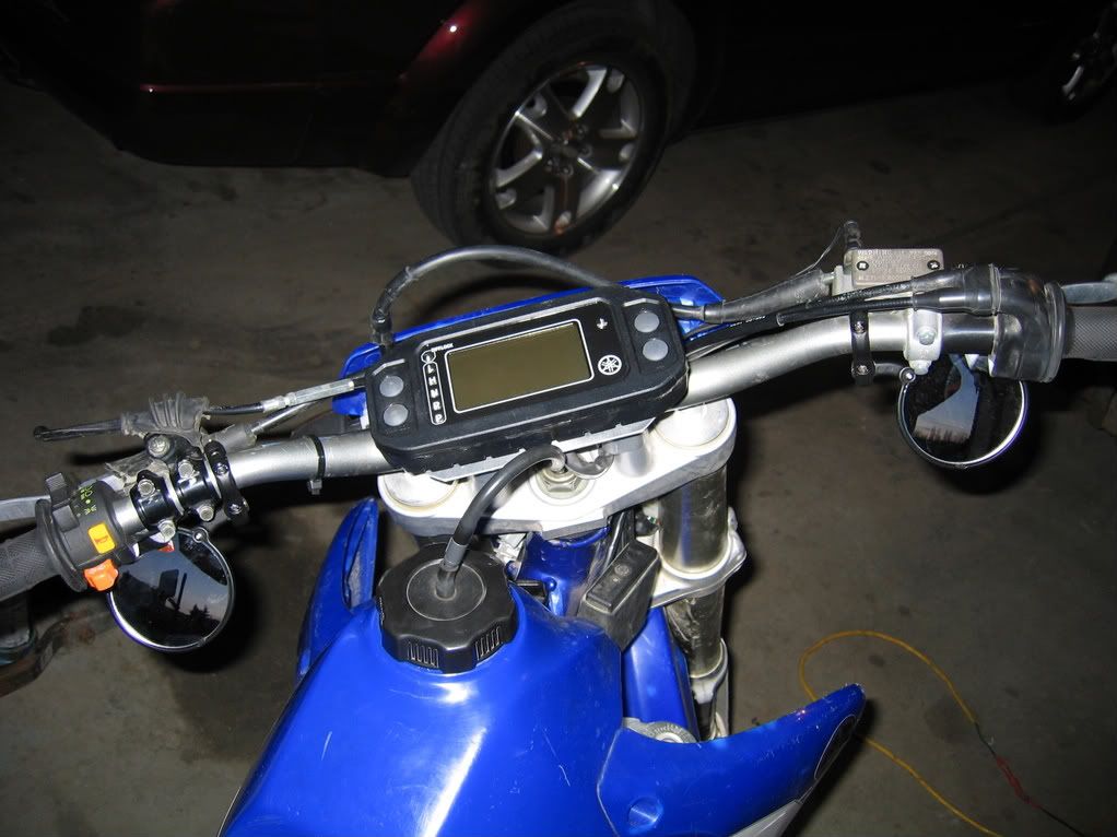 Wr250f Digital speedometer Speed sensor question. Yamaha DualSport