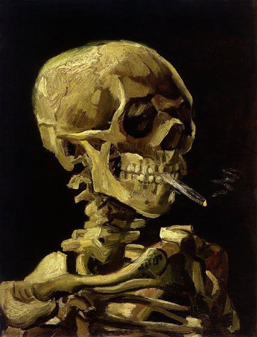 Skull by Vincent Van Gogh Pictures, Images and Photos