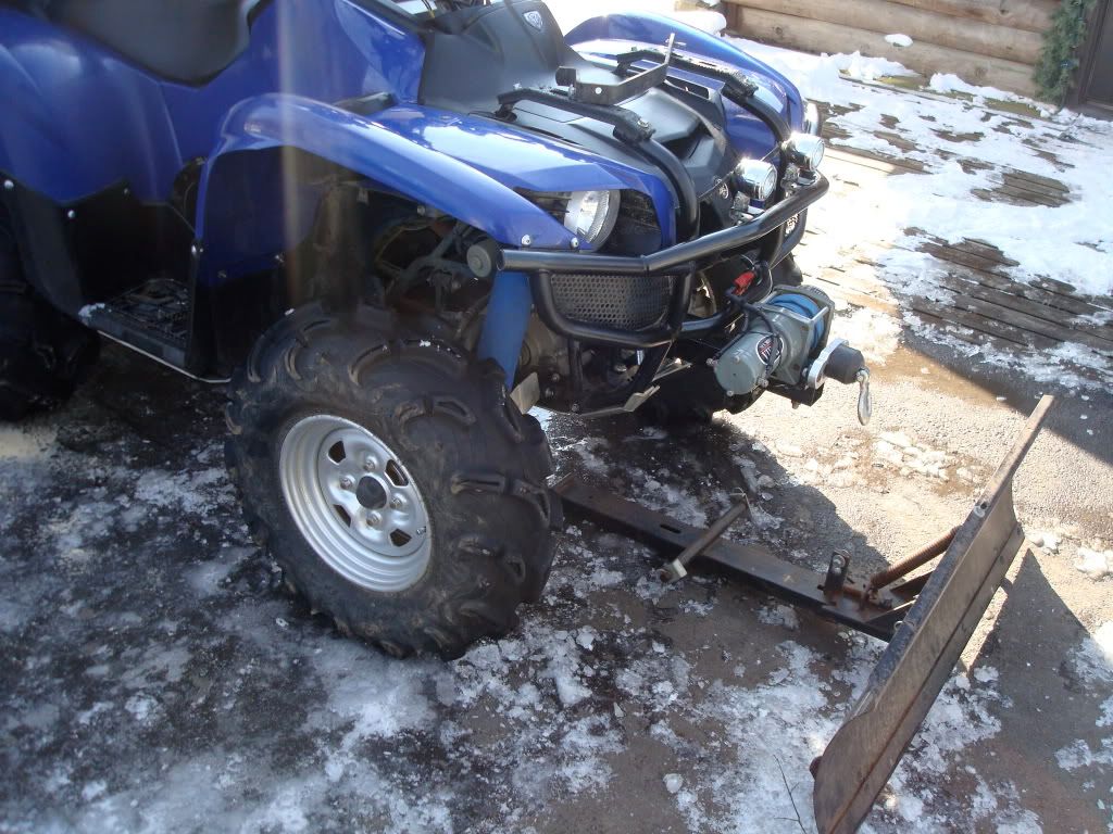 Custom plow setup Yamaha Grizzly ATV Forum