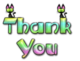 Animated Cats thank you