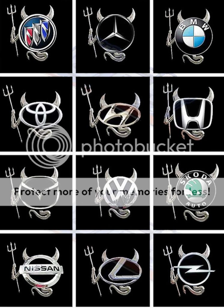 3D Auto Aufkleber Teufel für Embleme Silberglanz VW BMW Toyata Skoda 