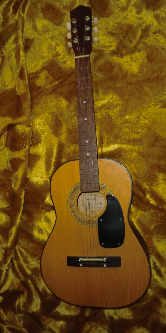 VINTAGE ACOUSTIC GUITAR K 100 TAIWAN USED  