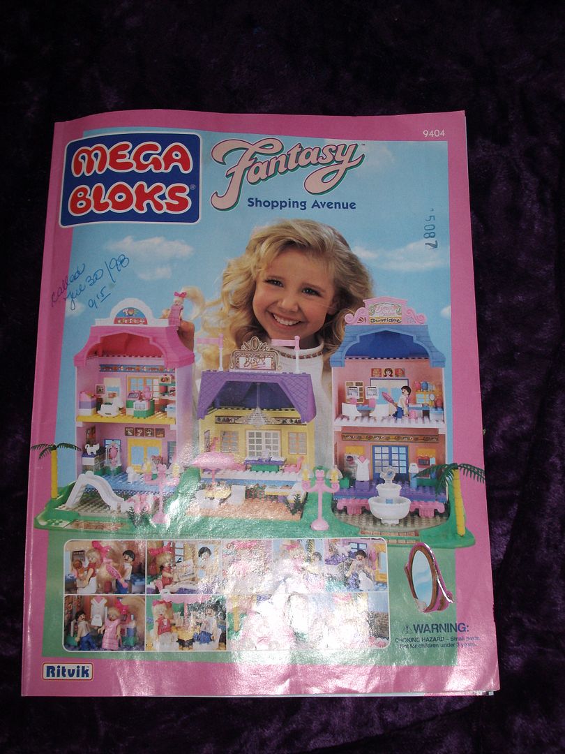 1995 MEGA BLOKS SET FANTASY SHOPPING AVENUE 9404 RITVIK Building Toy 