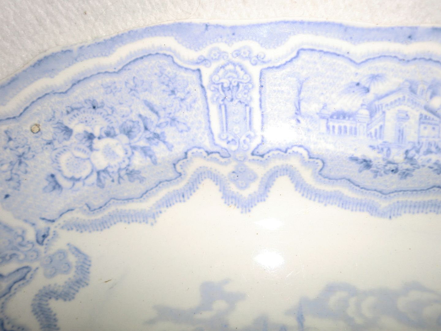   Platter Plate Blue & White RC & CO Robert Cochran Glasgow Syria  