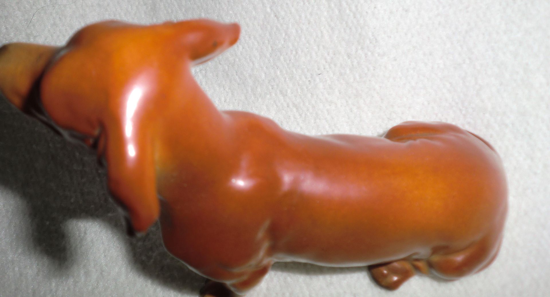 Vintage Porcelain Ceramic Weiner Dog Dachshund Japan Figurine  