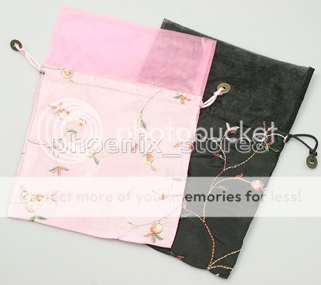 WHOLESALE 50PCS CHINESE SILK & VOILE CANDY BAGS  