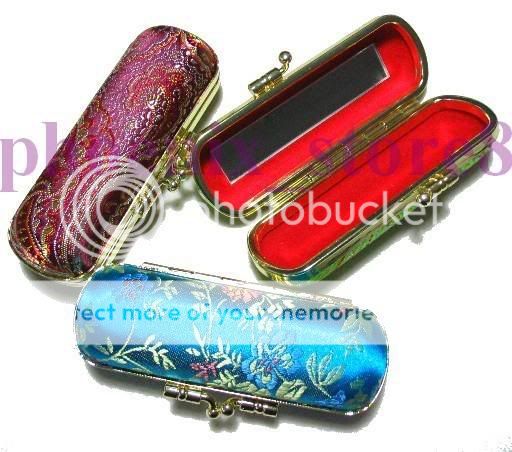 Wholesale 12 Pcs Chinese Pattern Silk Lipstick Case