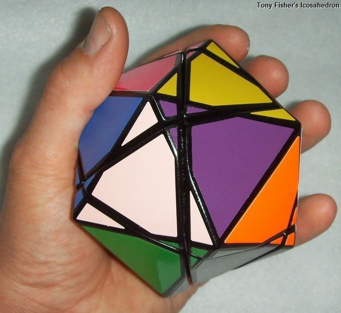 Tony Fisher's Icosahedron Skewb ( Rubik's Cube type puzzle )