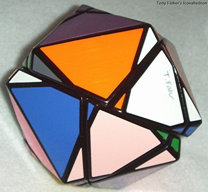 Tony Fisher's Icosahedron Skewb ( Rubik's Cube type puzzle )