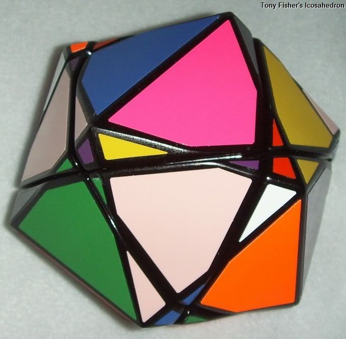 Tony Fisher's Icosahedron Skewb ( Rubik's Cube type puzzle )