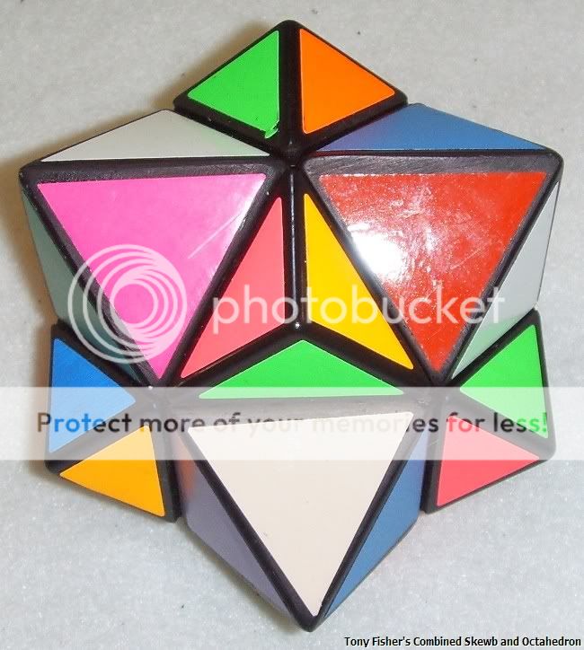 Tony Fisher's Combined Skewb and Octahedron ( Rubik's Cube type puzzle )