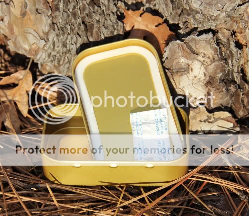 Blank Gold Metal Tin Box Survival Kit Container 10