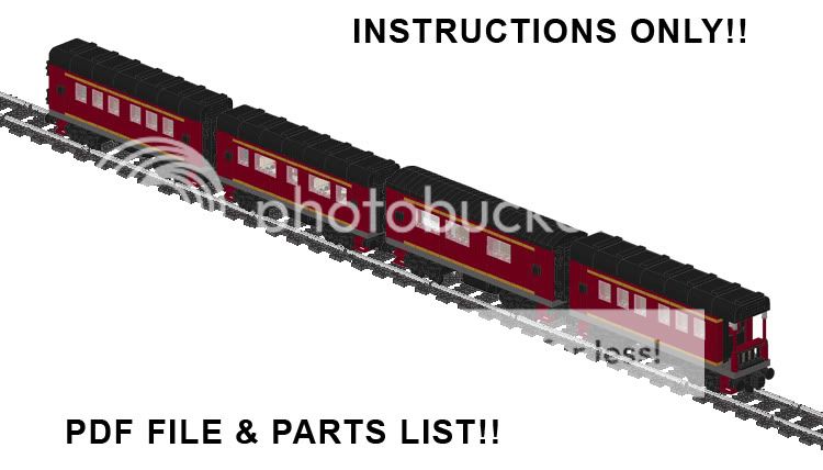 Lego Custom City   6 Train Models   INSTRUCTIONS ONLY  