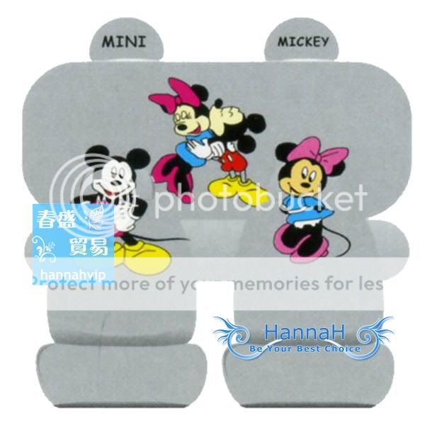10 pcs Mickey & Minnie Mouse CAR SEAT COVERS WA139 268
