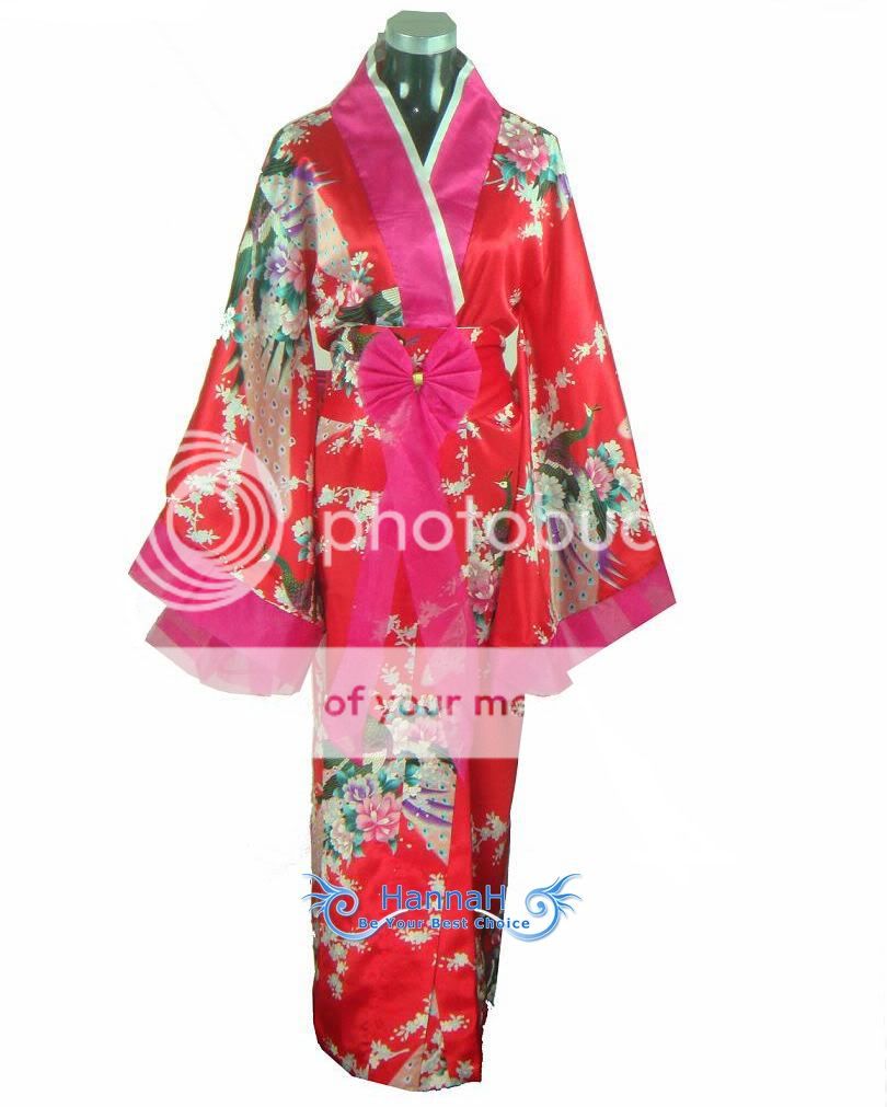 Japanisch Kimono Robe Nachthemd Nizza Partei Kleid Set