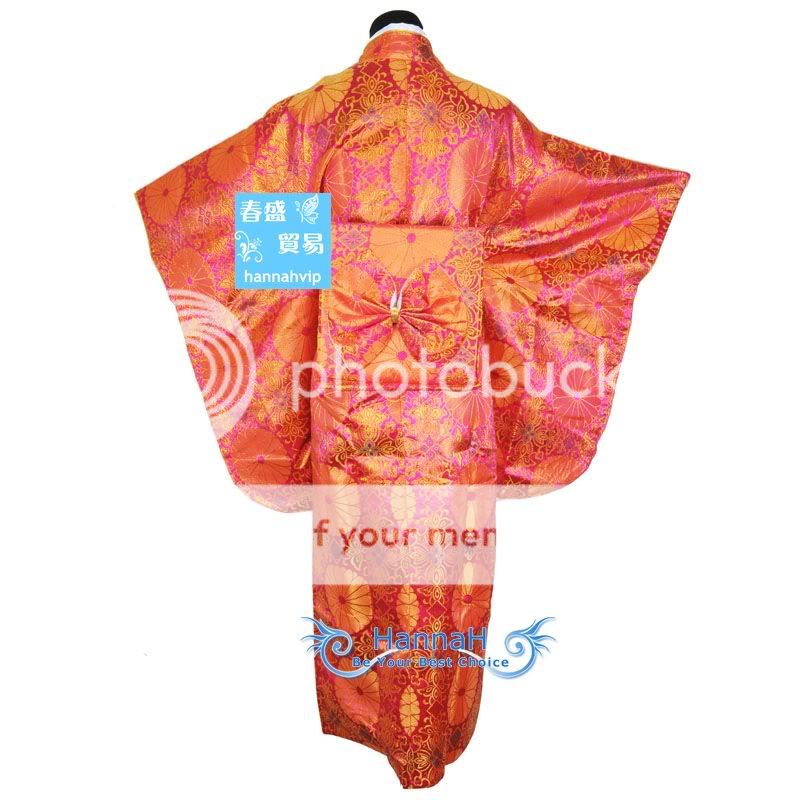 Japanese Kimono Robe prom party costumes Nice dress  