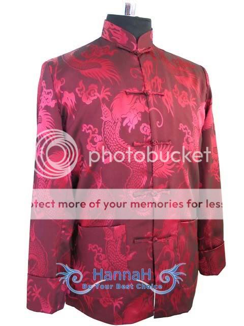 Chinese Ambitious Embroidery Yoga Dragon Kung Fu Jacket  