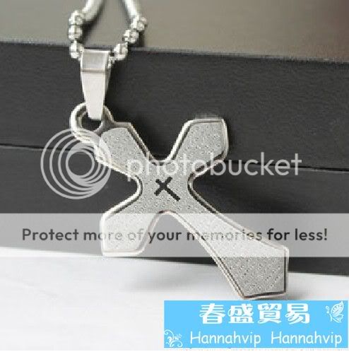 Men Stainless Steel Army Brand Cross Necklace WF910 24  