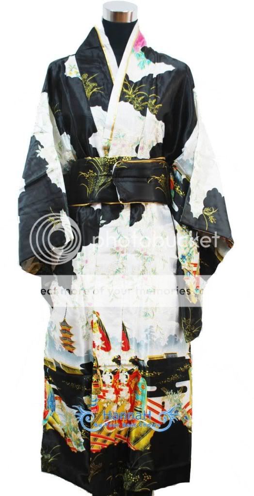 Japanese Kimono Robe prom party dress costumes FK002 8  