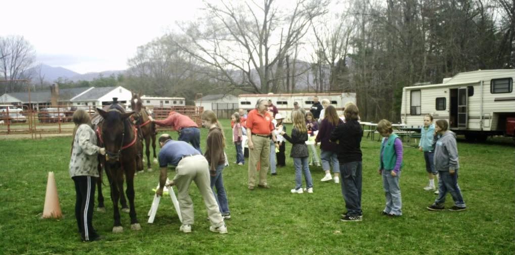 Guests excitedly wait their turn -- some of them for their first ride ever.